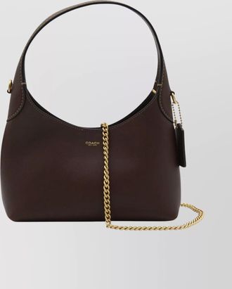 Coach chain strap shoulder bag with gold hardware