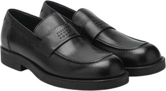 Maison Margiela City Biker Loafer - Dames - Loafers - Zwart - 43 EU - Leer - Schoenen