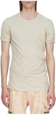 Rick Owens Double T-Shirt - Heren - T-shirts - Beige - L - Katoen - Tops
