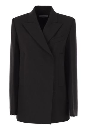 Max Mara Womens Esule - Straight Blazer - Black Wool - Size EU 32 (Womens)