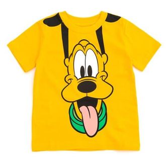 Disney Mickey Mouse Short Sleeve T-Shirt in Bright Yellow Pluto at Nordstrom, Size 18M