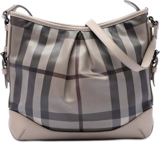 Burberry Pre-owned Burberry Smoke Check Coated Canvas Hartham Crossbody Ladies 3EV3R09DX427NSOJ