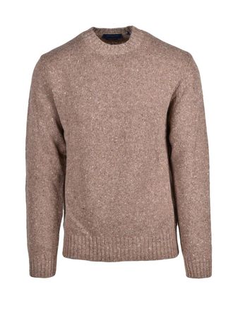 Daniele Fiesoli Crewneck Sweater With Textured Knit And Ribbed Detailing
