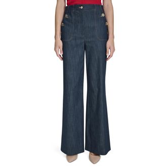 Tommy Hilfiger Womens Sailor Trousers, Navy/Denim, 16