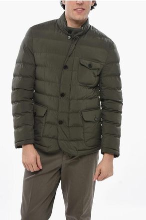 Corneliani CC COLLECTION Padded and Quilted Jacket with Breast Pocket size 48