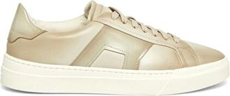 Santoni Stijlvolle Sneakers voor Mannen - Heren - Sneakers - Wit - 40 1/2 EU - Schoenen