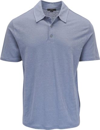 Vince Polo in lino - Blu