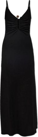 CHRISTOPHER ESBER Droplet Crystal Clasp Cami jurk - Dames - Maxi kleedjes - Zwart - 2XS - Polyester - Kleedjes