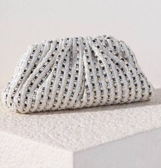 Shiraleah Womens Salerno Clutch Bag In Ivory