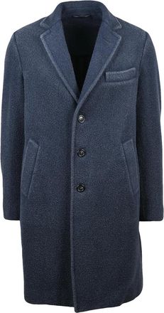 Circolo 1901 Navy Blue Virgin Wool-Blend Coat