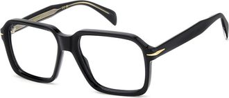 Eyewear by David Beckham Zwarte zonnebril DB 7139 montuur - unisex - Brillen - Zwart - 56 MM - Accessoires