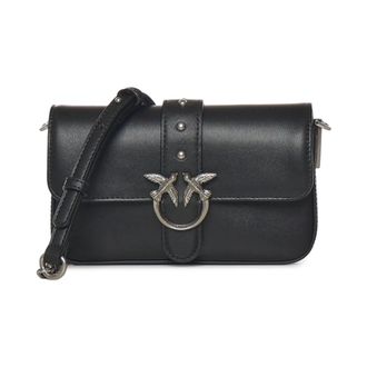 Pinko Love One Birds Crossbody Bag - female - PINKO - Cross Body Bags - Black - ONE SIZE - Bags