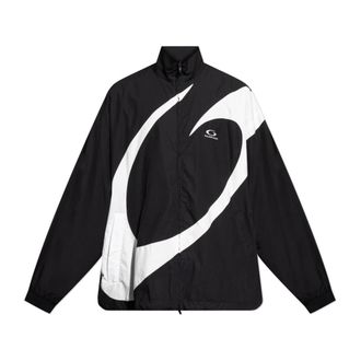 Balenciaga Heren, Jassen, Zwart, Maat: L Leer