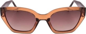 Guess Brown Gradient Cat Eye Ladies Sunglasses GF00016 47F 53