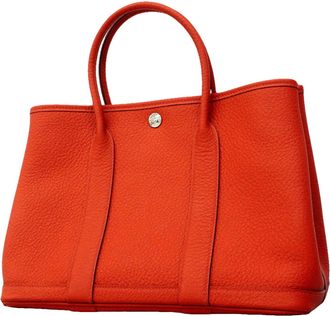 Herm&egrave;s Brown Country Leather Tote Bag (Pre-Owned)