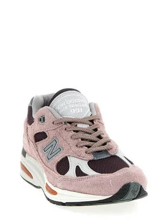 New Balance Suede and Mesh Sneaker - Pink