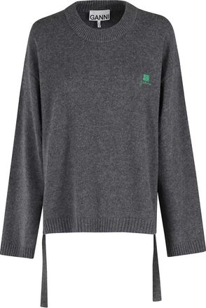 Ganni Dames, Truien, Grijs, Maat: 2Xs/Xs Wol