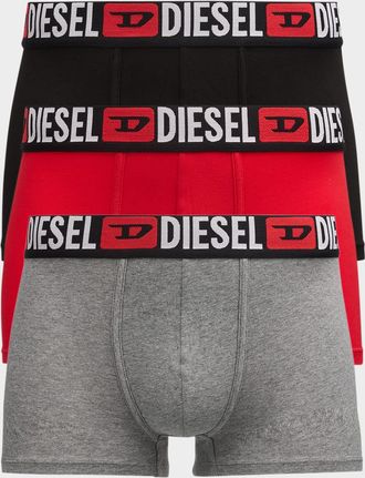 Diesel Mens Damien Multicolor DCore 3-Pack Boxer Briefs