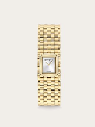 Ferragamo Women Ferragamo Entrelac&eacute; watch Gold