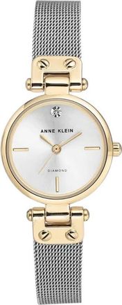 Anne Klein Wanita Silver-tone Dial Ladies Watch AK/3003SVTT