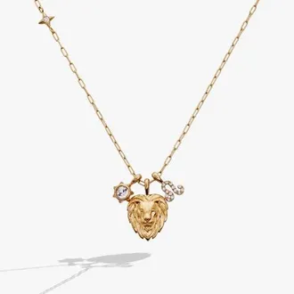Alex and Ani Leo Zodiac Charm Cluster Necklace in Gold at Nordstrom