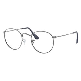 Ray-Ban Glasses, unisex, Gray, Size: 50 MM Round Metal Frame