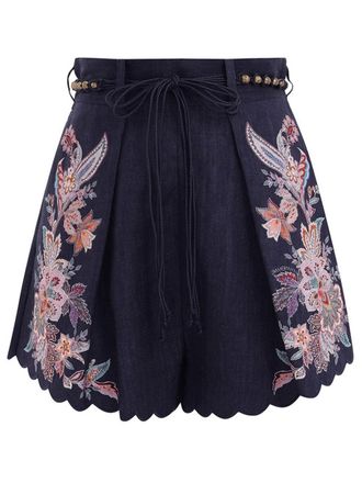 Zimmermann Shorts With Darts Rhiannon
