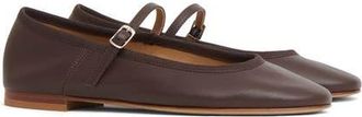 Mansur Gavriel Dance Mary Jane Flat in Chocolate at Nordstrom, Size 11Us