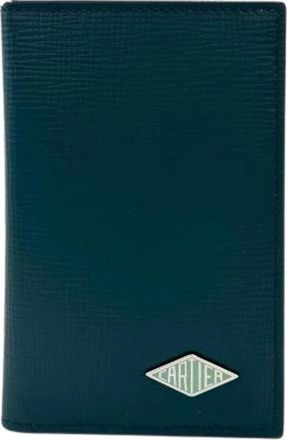 Cartier Pre-owned Card Case Leather Cardholder - - Pre-owned - Uomo - Verde - ONE SIZE
