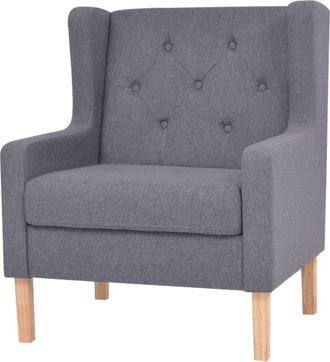 vidaXL Sill&oacute;n De Tela Gris Vidaxl