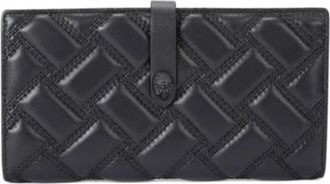 Kurt Geiger Drench Leren Portemonnee - Heren - Portefeuilles - Zwart - ONE Size - Leer - Accessoires