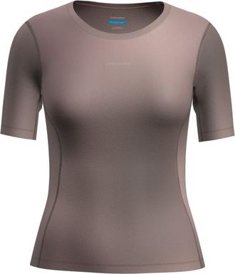 Icebreaker Merino 75 CL Featherlight S/S Crewe AOP Funktionsshirt f&uuml;r Damen | braun