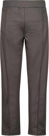 Palm Angels Curved Logo Track Pants - Heren - Straight fit broeken - Grijs - XL - Polyester - Broeken