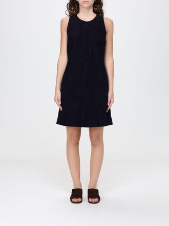 HUGO BOSS Abito mini in pelle scamosciata