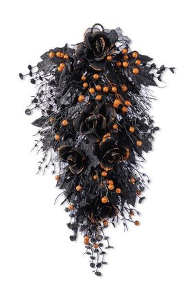 Glitzhome 28H Halloween Black Rose and Berry Teardrop at Nordstrom, Size Medium