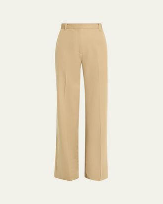Nili Lotan Rivers High-Waisted Straight-Leg Trousers
