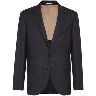 Brunello Cucinelli Houndstooth Virgin-wool Blazer