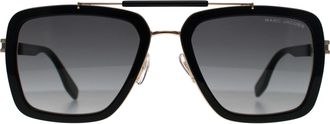 Marc Jacobs Square Mens Black Gold Grey Gradient 674/S Metal - One Size
