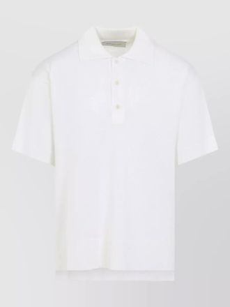 Ami polo shirt tonal ami de coeur knit