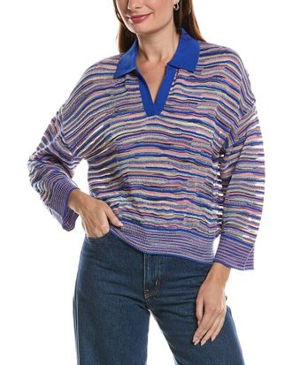 Missoni Oversized Wool-Blend Polo Top