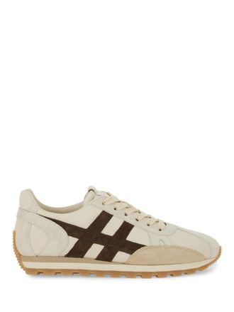 Hogan Beige Color Block Sneakers
