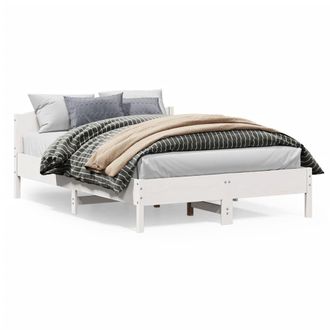 Berkfield Home Bed Frame without Mattress White 140x200 cm Solid Wood Pine