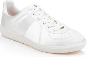 Badgley Mischka Imara Sneaker in Ivory Satin at Nordstrom Rack, Size 6.5