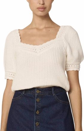 Cleobella Rowan Sweater Top In Ivory