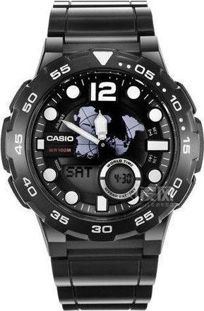 Casio Outdoor Sports Multi-function Waterproof Mens Black Analog AEQ-100W-1AVDF