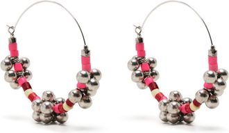 Isabel Marant Pink Dreamworld Hoop Earrings - Womens - Silver Plated