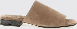 Brunello Cucinelli Slippers Brunello Cucinelli in camoscio con tacco gioiello
