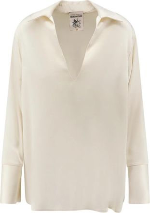 Semicouture Blouses - Dames - Blouses - Beige - XL - Overhemden