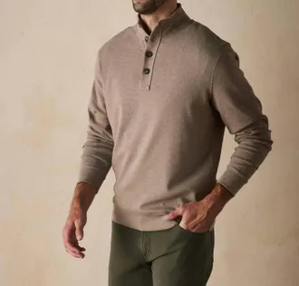 The Normal Brand Puremeso Button Popover Top In Taupe