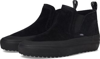 Vans Mtetm Mid-Slip Insulated Athletic Shoes Black : Mens 12 - Womens 13.5 Medium, Leather/Suede/Textile